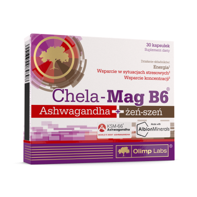Chela-Mag B6 ashwagandha+żeń-szeń